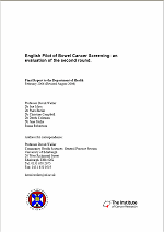 Evaluation of second round of English Bowel Cancer Screening Pilot