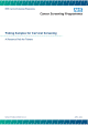 Taking Samples for Cervical Screening  - Resource Pack for Trainers
