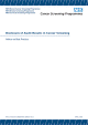 Disclosure of audit results in cancer screening